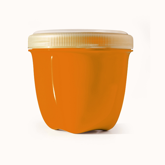 Large Round Plastic Container with Lid - 8″ x 3″ - 240C