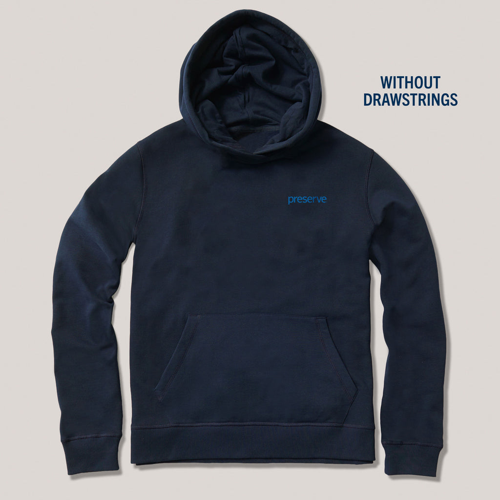 Preserve Hoodie| Pact® | Toothbrush Surfer on Preserve Script