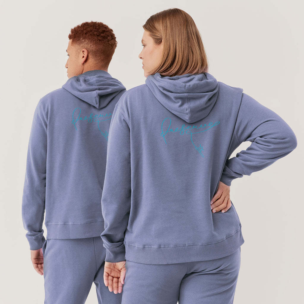 Preserve Hoodie| Pact® | Toothbrush Surfer on Preserve Script