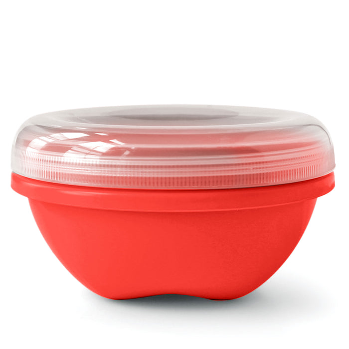 Large Round Plastic Container with Lid - 8″ x 3″ - 240C