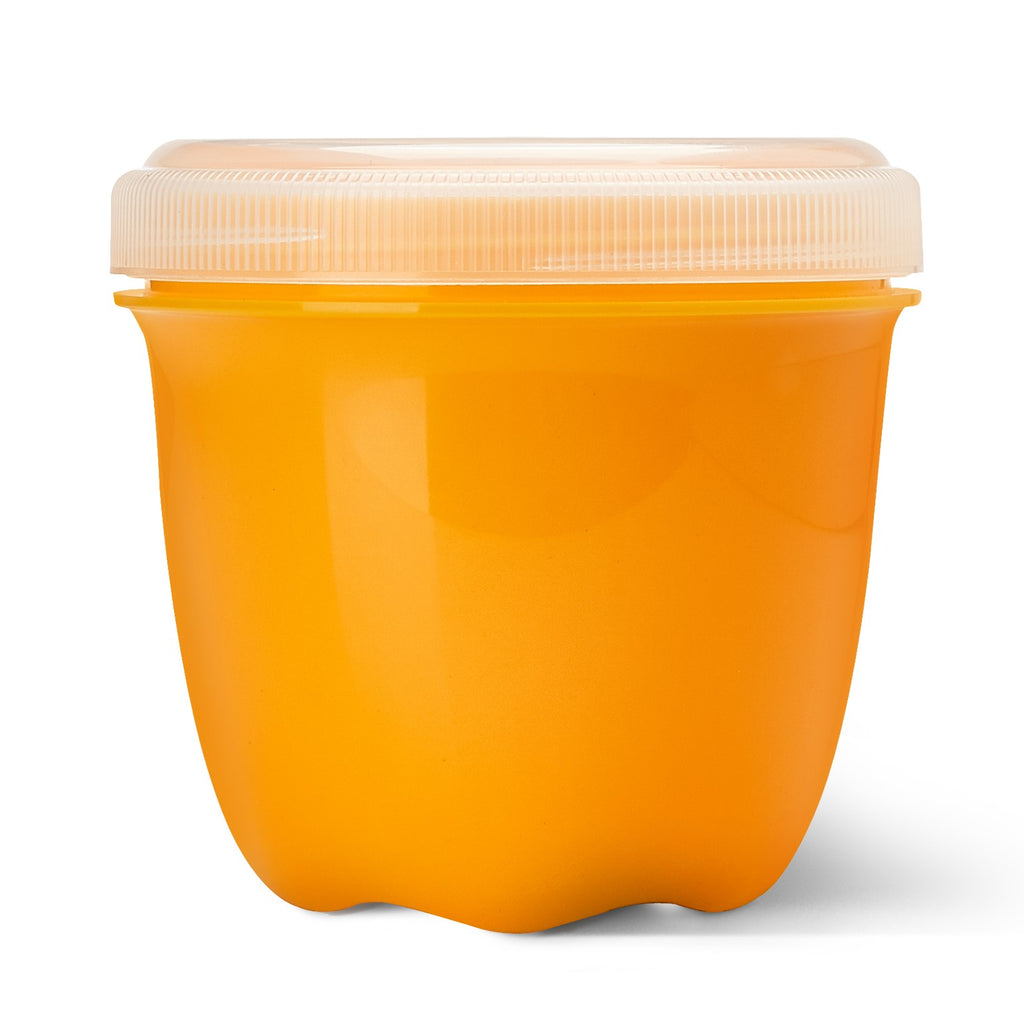 Large Round Plastic Container with Lid - 8″ x 3″ - 240C