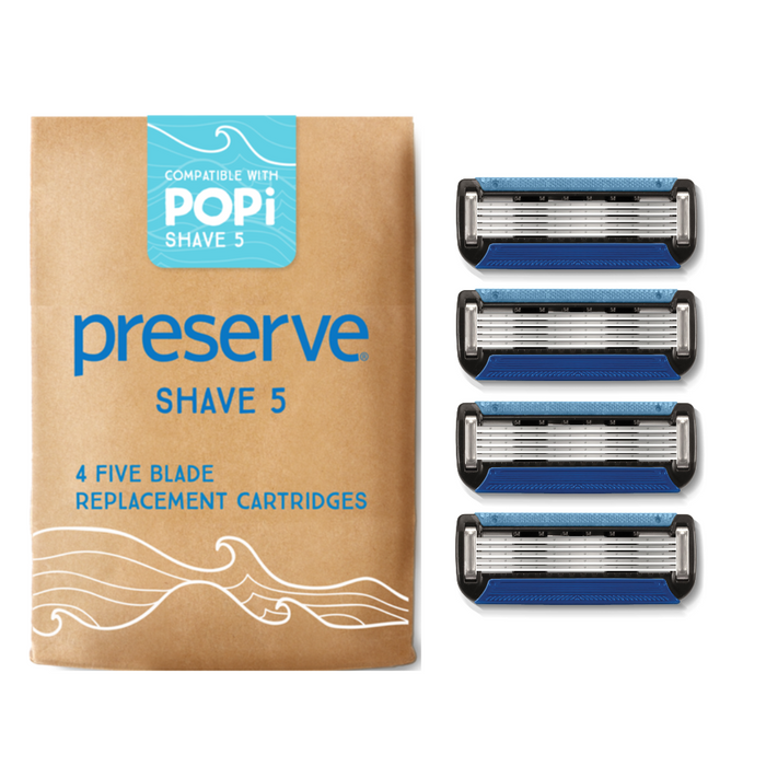 POPi Shave 5 Replacement Blades | 4 Blades