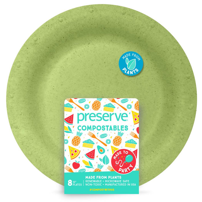 Large Compostable Plates | 8 Count