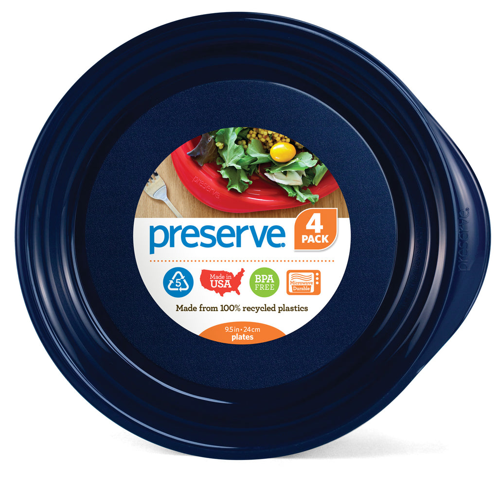 Preserve Plates, Everyday, 9.5 Inches, Pepper Red - 4 plates