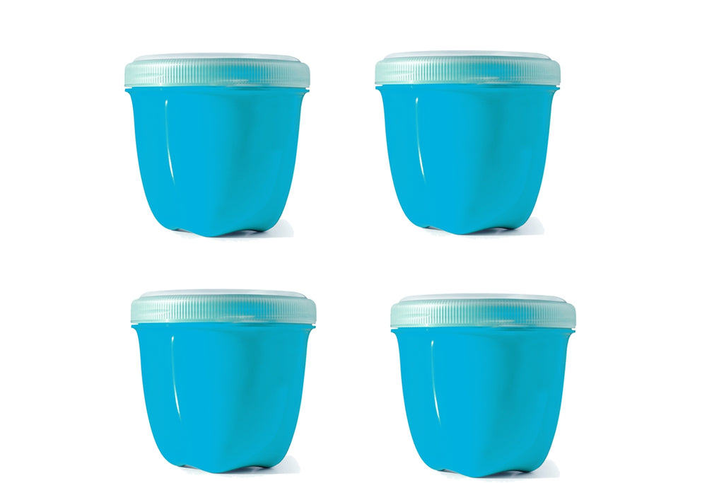 Preserve Food Storage, Aqua, Mini, Snack Size, 8 Ounce