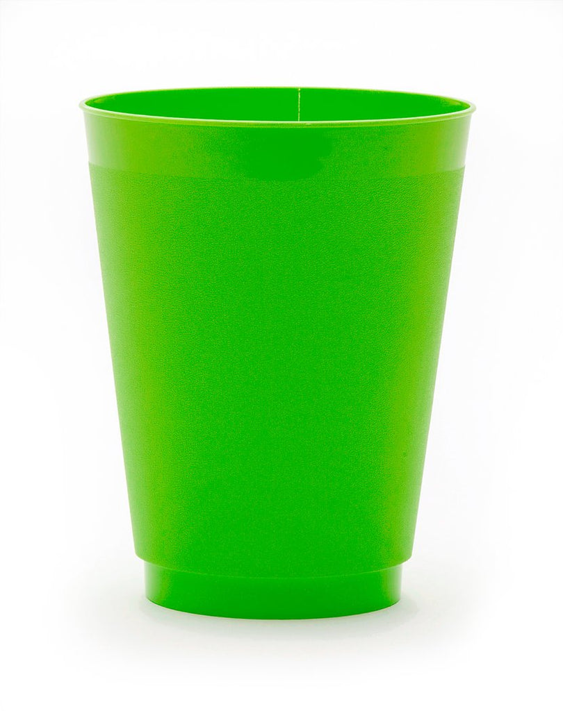 Preserve Tumblers Reusable Cups, Apple Green, 16 oz - 10 pack